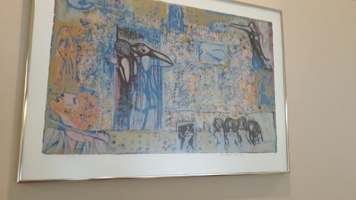 Shraga Weil Serigraph named 'Song of Songs '