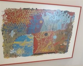 Shraga Weil Serigraph named "Take Up The Melody"