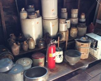 ANTIQUE CROCKS & JUGS