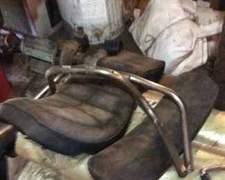 HARLEY DAVIDSON EARLY MOTORCYCLE PARTS SEATS HANDLEBARS