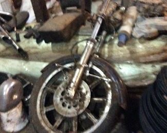 ANTIQUE HARLEY DAVIDSON MOTORCYCLE FRAME