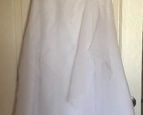 Wedding Dress w Capped Sleeves ...you guessed it! Worn 1x!