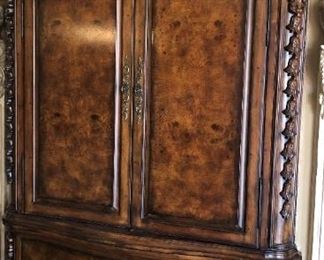Stunning Burl Wood Armoire