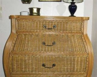 Bombay Natural Wicker Chest of Drawers & Matching Dresser