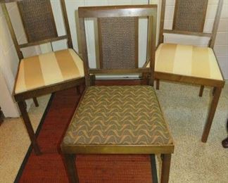 Set of 3 Vintage Folding Chairs