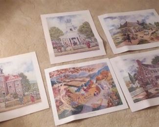 Selection of Eric Fitzpatrick Prints, signed