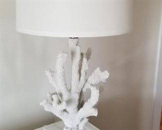 Faux coral lamp