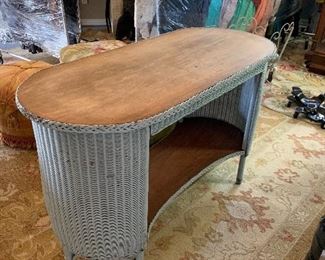 Wicker desk