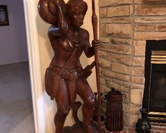 LARGE WOOD FIGURE