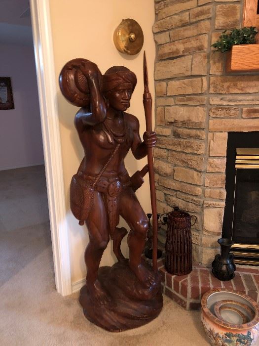 LARGE WOOD FIGURE
