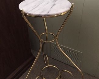 Marble Top Plant Stand