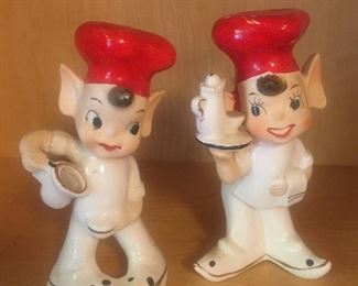Vintage Pixie Chef Salt and Pepper