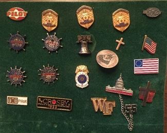 Vintage Pilot Trucking/Freight Service Pins