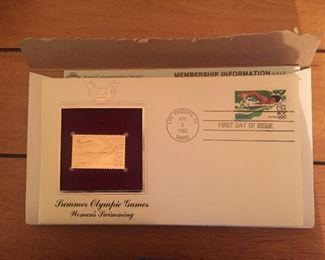 Olympic Games First Day Issue Commemorative Stamp Replica