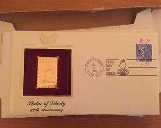 Statue of Liberty First Day of Issue Commemorative Stamp Replica