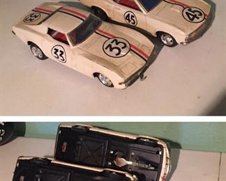 Vintage Tin Litho Battery Operated Cars