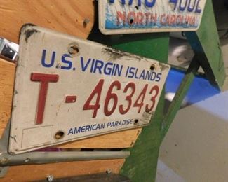 US Virgin Islands License Tag