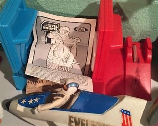 Evel Knievel Figure and Canyon Sky Cycle