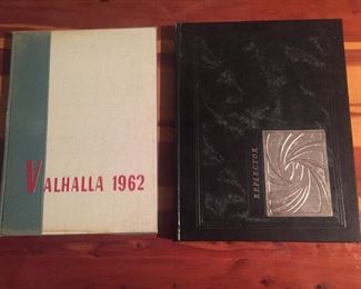 Yearbooks: 1962 Valhalla - Powell Valley HS, Big Stone Gap, VA & 1977 Reflector - Forsyth Technical Institute, Winston Salem, NC