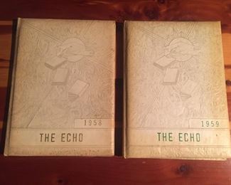 Yearbooks: 1958 & 1959 The Echo, East Stone Gap HS, East Stone Gap, VA