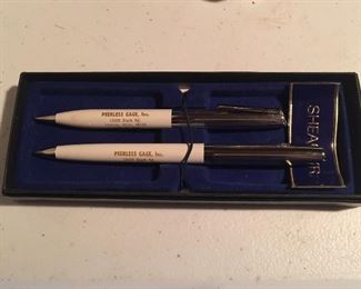 Vintage Sheaffer Advertising Pen and Pencil Set