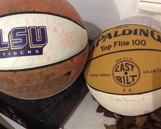 Signed LSU Basketballs