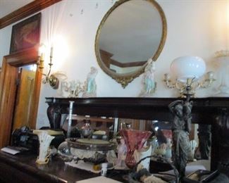 vases & silverplate & mirrors