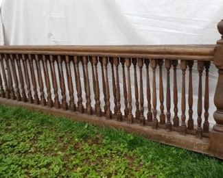 wooden railing