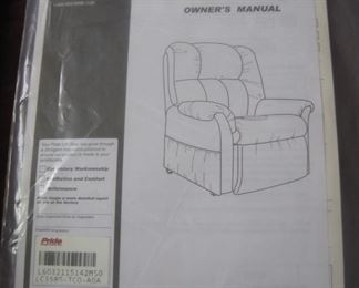 Lift Chair Owner's Manual