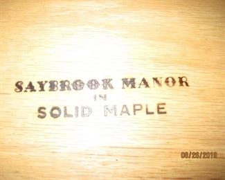  Bedroom Set Saybrook Manor, Solid Maple 