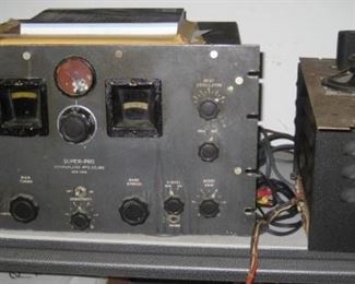 Hammarlund Manufacturing US Army Signal Corps BC-779A Radio Receiver with RA-84A Power Supply. 