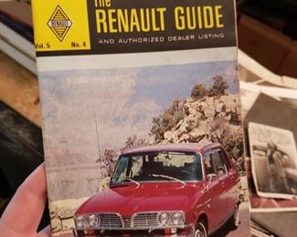Renault Guide, lots of ephemera in this sale