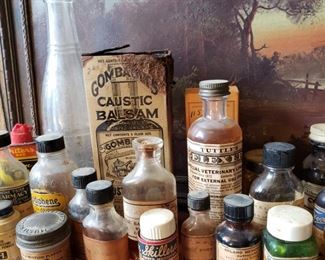 antique and vintage prescription bottles
