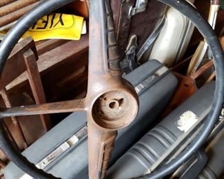 old steering wheel