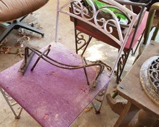 2 very cool metal chairs