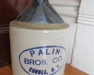 Cohoes Palin Brothers stoneware jug