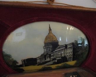 Reverse painting of the capitol