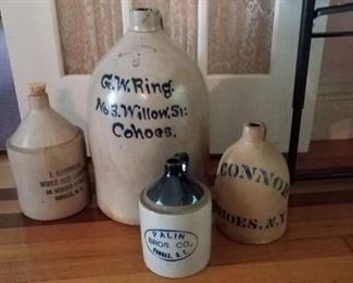 Cohoes stonware, jugs
