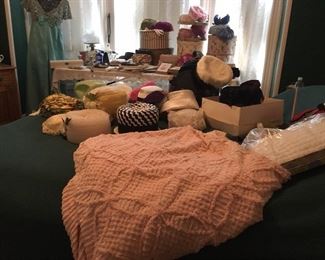 chenille & vintage hats