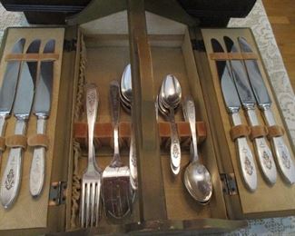 silver plated flatware