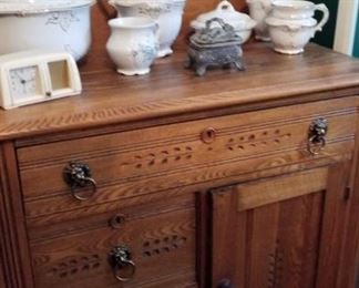 Oak washstand