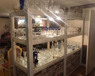 Cut Glass and crystal everywhere