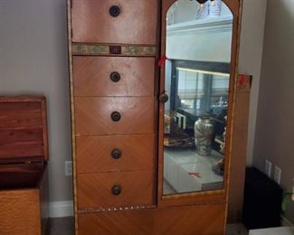 Antique Art Deco Era Cabinet