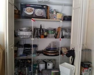 Shelves and shelves of household items
