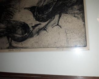 Studio proof, three birds, Mary adelyn Sims