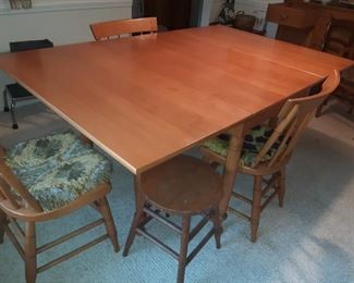 Willits solid Cherry drop leaf table and 4 chairs