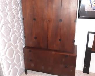 Milo Baughman for Directional Gallery Bedroom set, including headboard, 2 dressers, 2 end tables