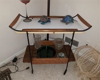 MCM bar cart