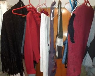 Fiber art vests, shawls, blankets scarves