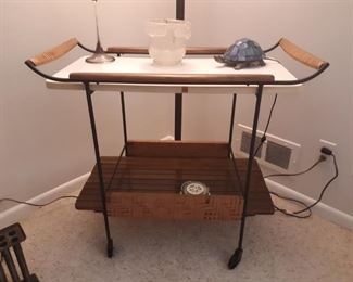 Mid-century bar cart